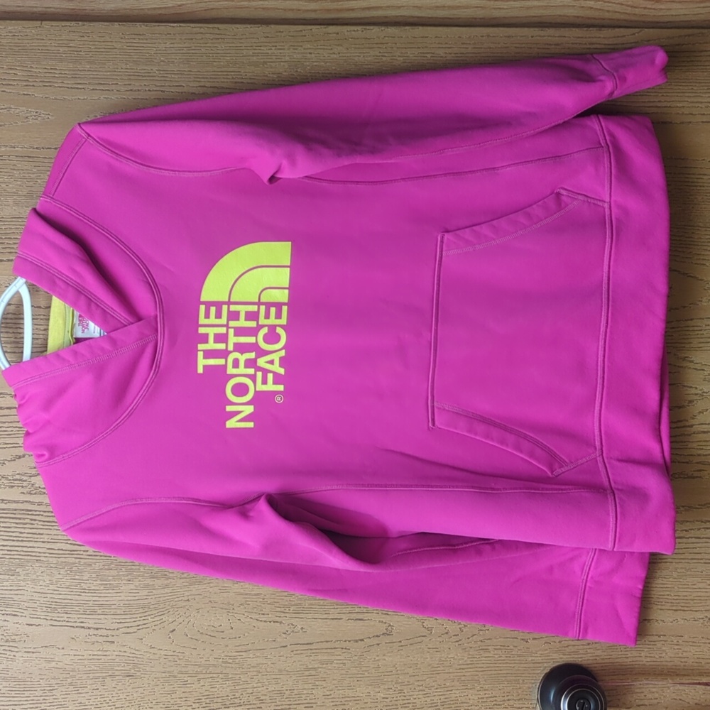 The North Face Hot Pink Sweatshirt Hoodie, Size Medium